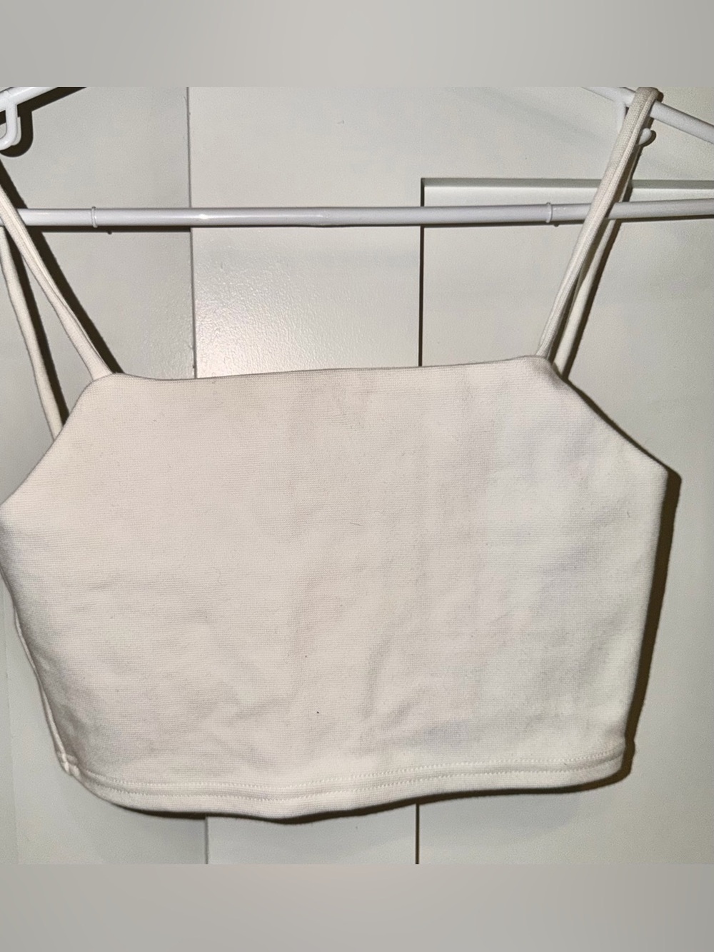 Oak & Fort White Cotton Tank Top - Neutral White